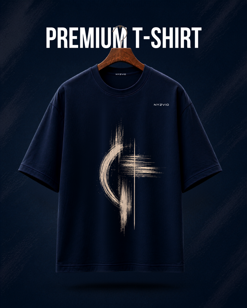 City Grid graphic oversized t-shirt