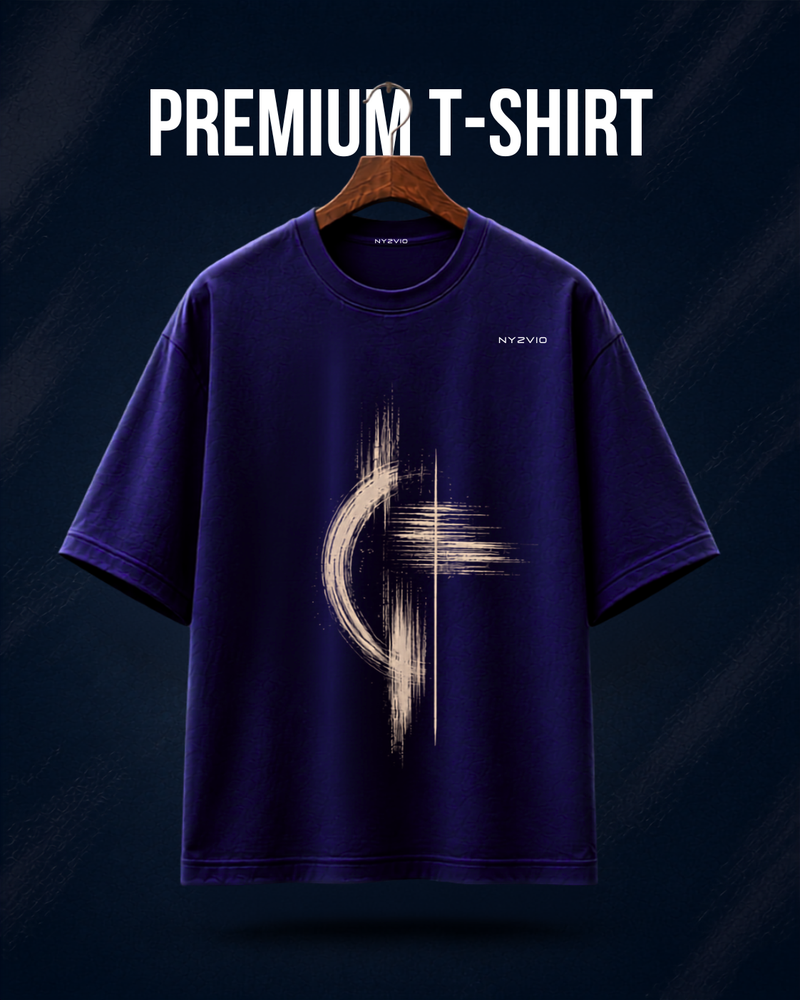 City Grid graphic oversized t-shirt