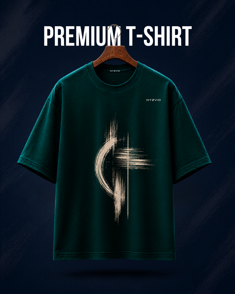 City Grid graphic oversized t-shirt